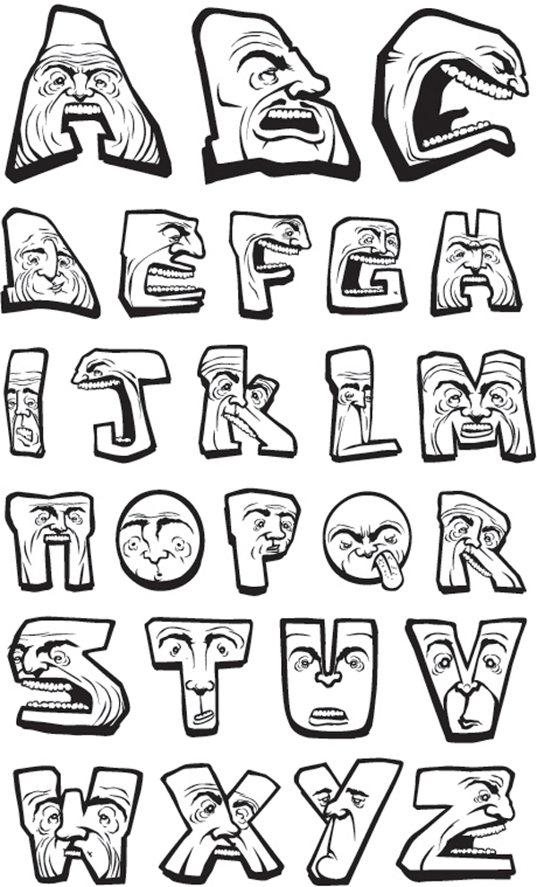 Cool Graffiti Alphabet Letters