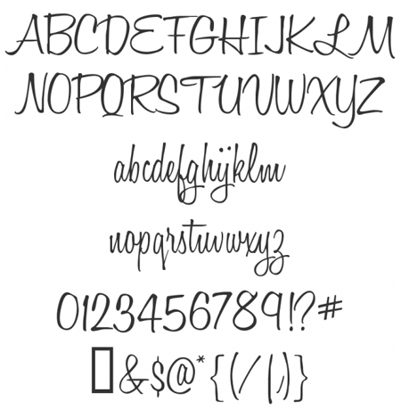 Cool Writing Fonts Alphabet