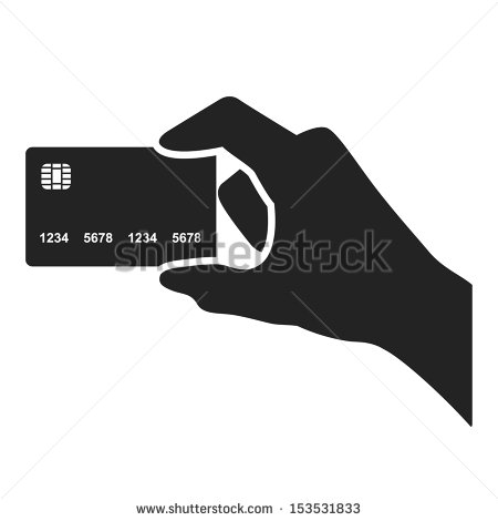 Credit Card Clip Art Black and White