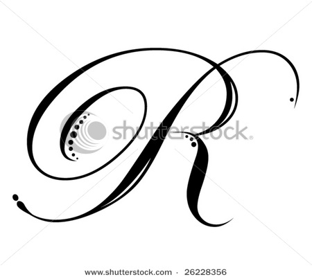 Cursive Letter R Tattoos