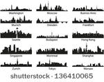 DC Skyline Silhouette Vector DC Skyline Silhouette Vector