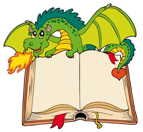 Dragon Holding Book