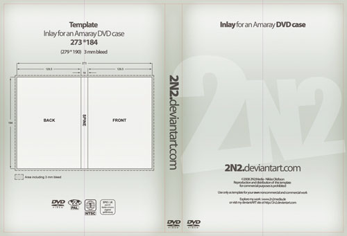 DVD Cover Template PSD