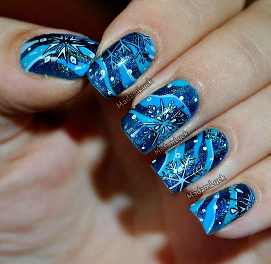 Easy Winter Nail Art Designs