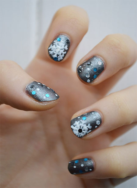 Easy Winter Nail Art Designs