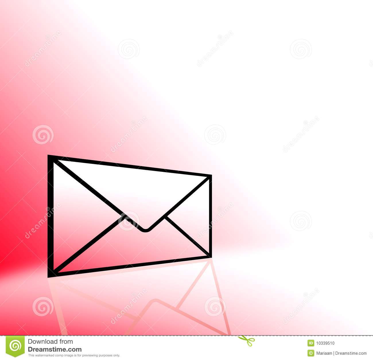 Email Envelope Icon Red