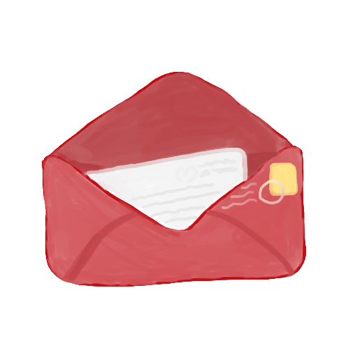 Email Envelope Icon Red