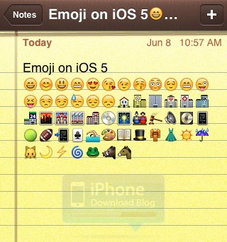 Emoji iPhone 5