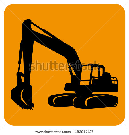 Excavator Vector Art