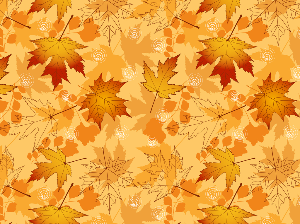 Fall Autumn Leaves Free Vector Patterns Fall Autumn Leaves Free Vector Patterns