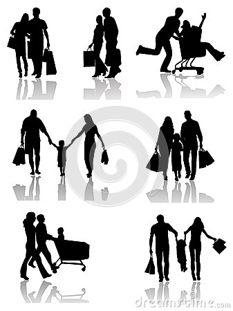 Family Silhouettes Shadows Family Silhouettes Shadows