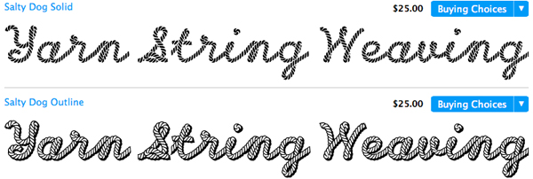 Font That Looks Like Yarn