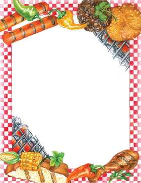 Free BBQ Border Paper