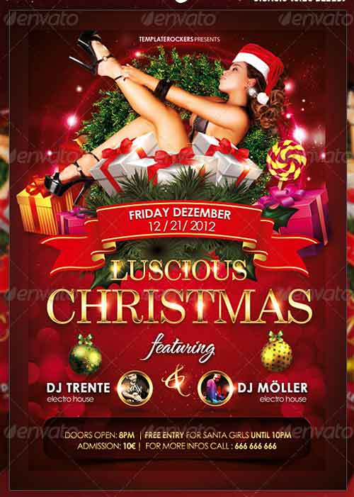 Free Christmas Event Flyer Template