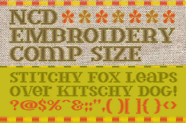 Free Embroidery Fonts