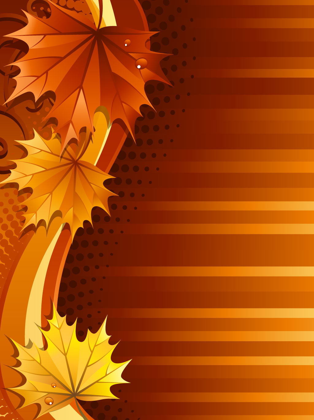 Free Fall Leaves Background