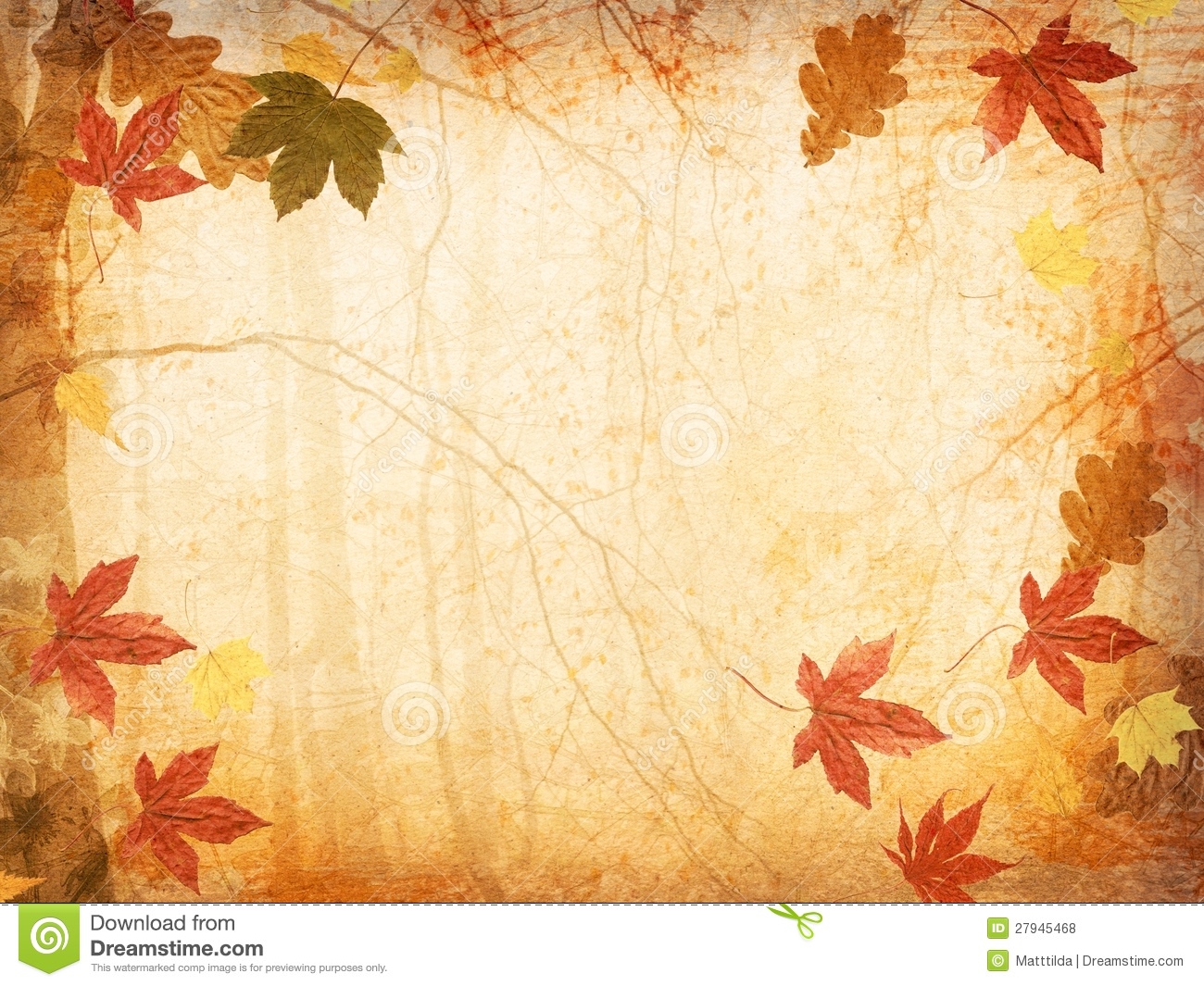 Free Fall Leaves Background