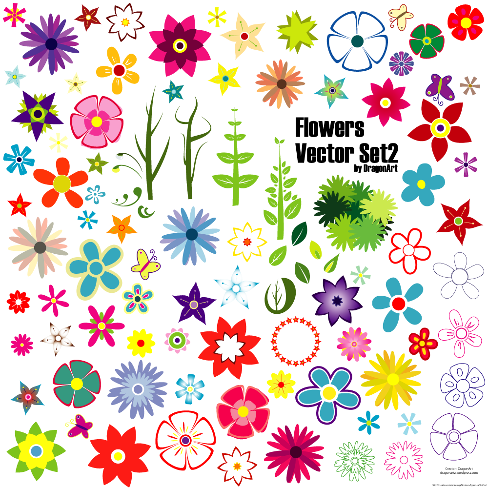 17 Modern Flower Vector Free Download Images - Banner Vector Graphics