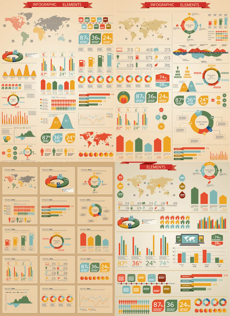 17 Free Vector Art Infographics Images