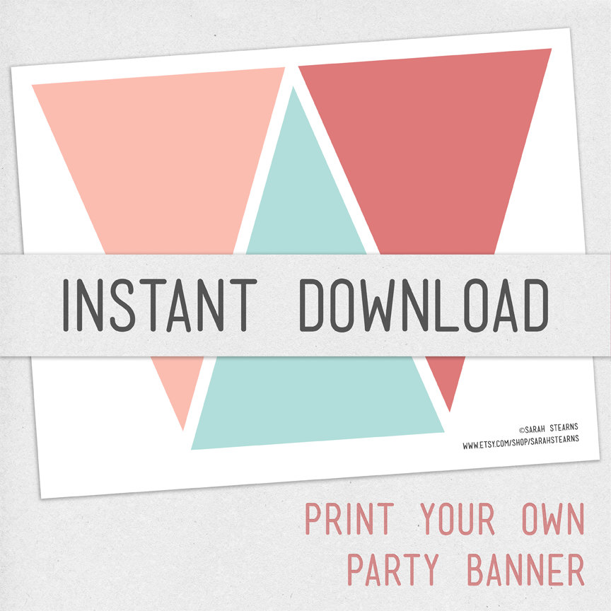 Free Pennant Banner Template