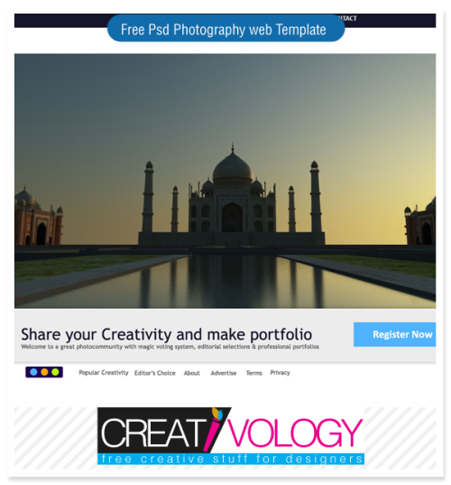 Free PSD Templates Photography