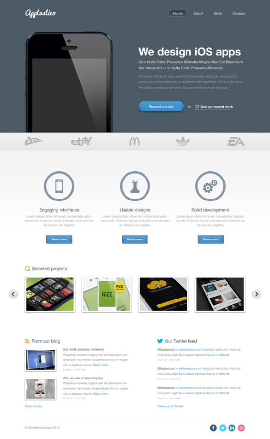 Free PSD Website Template