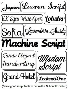 Free Silhouette Fonts