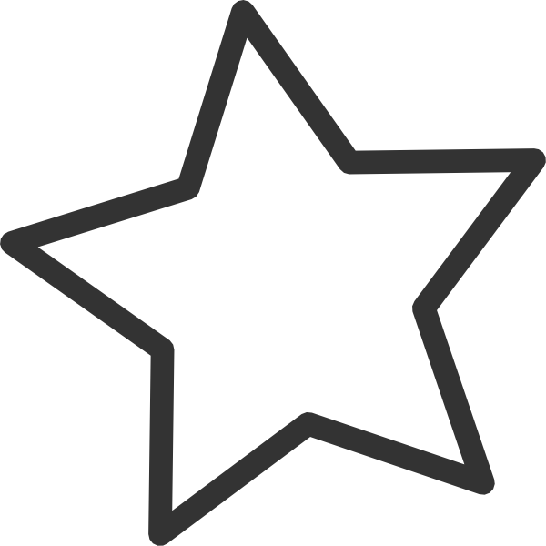 Free Star Clip Art Black and White