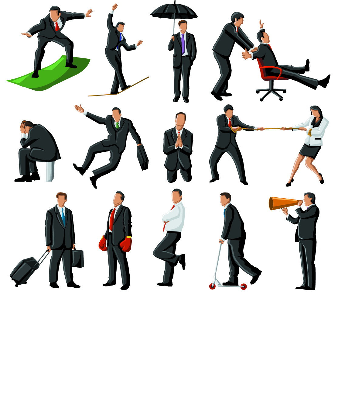 10 Vector Business People Images