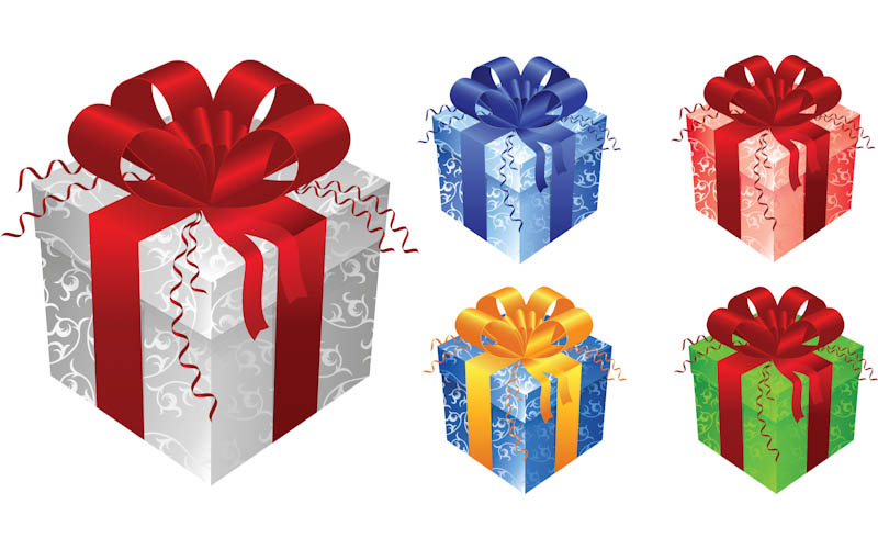 Free Vector Christmas Gift Box Clip Art