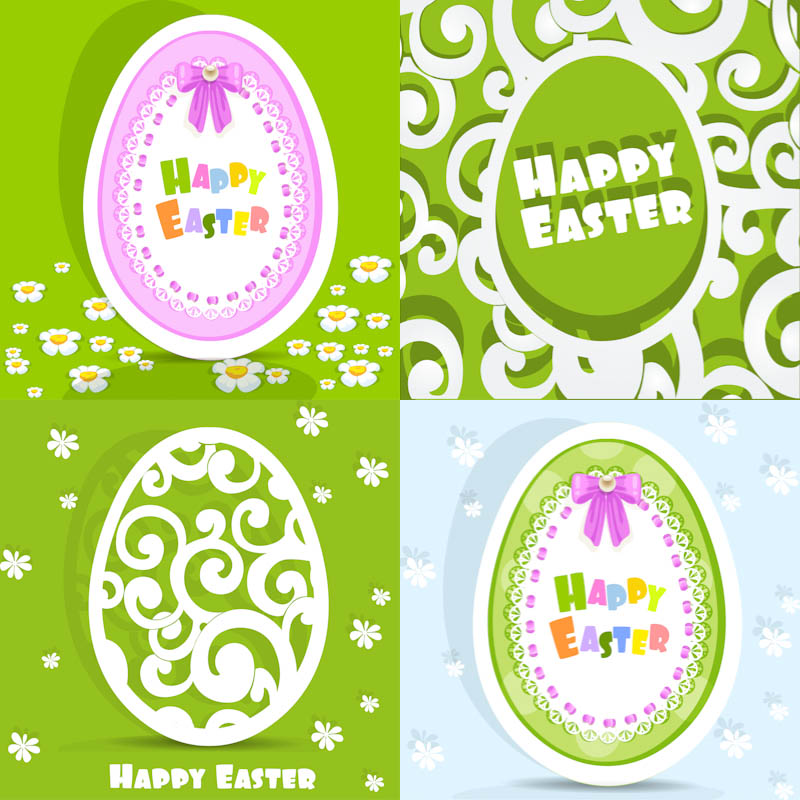 Free Vector Easter Eggs