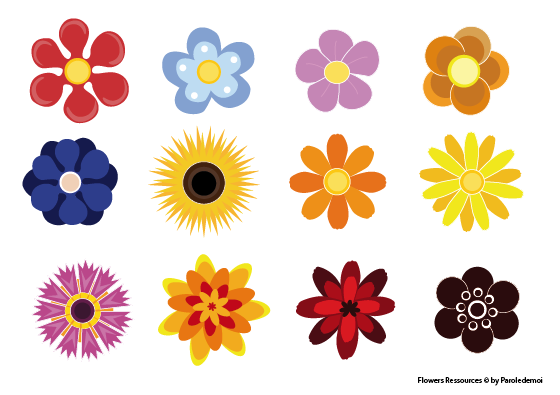 free flower clip art vector - photo #34
