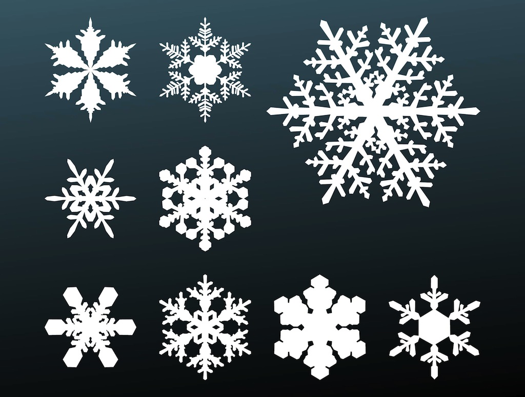 Free Vector Snowflake Clip Art