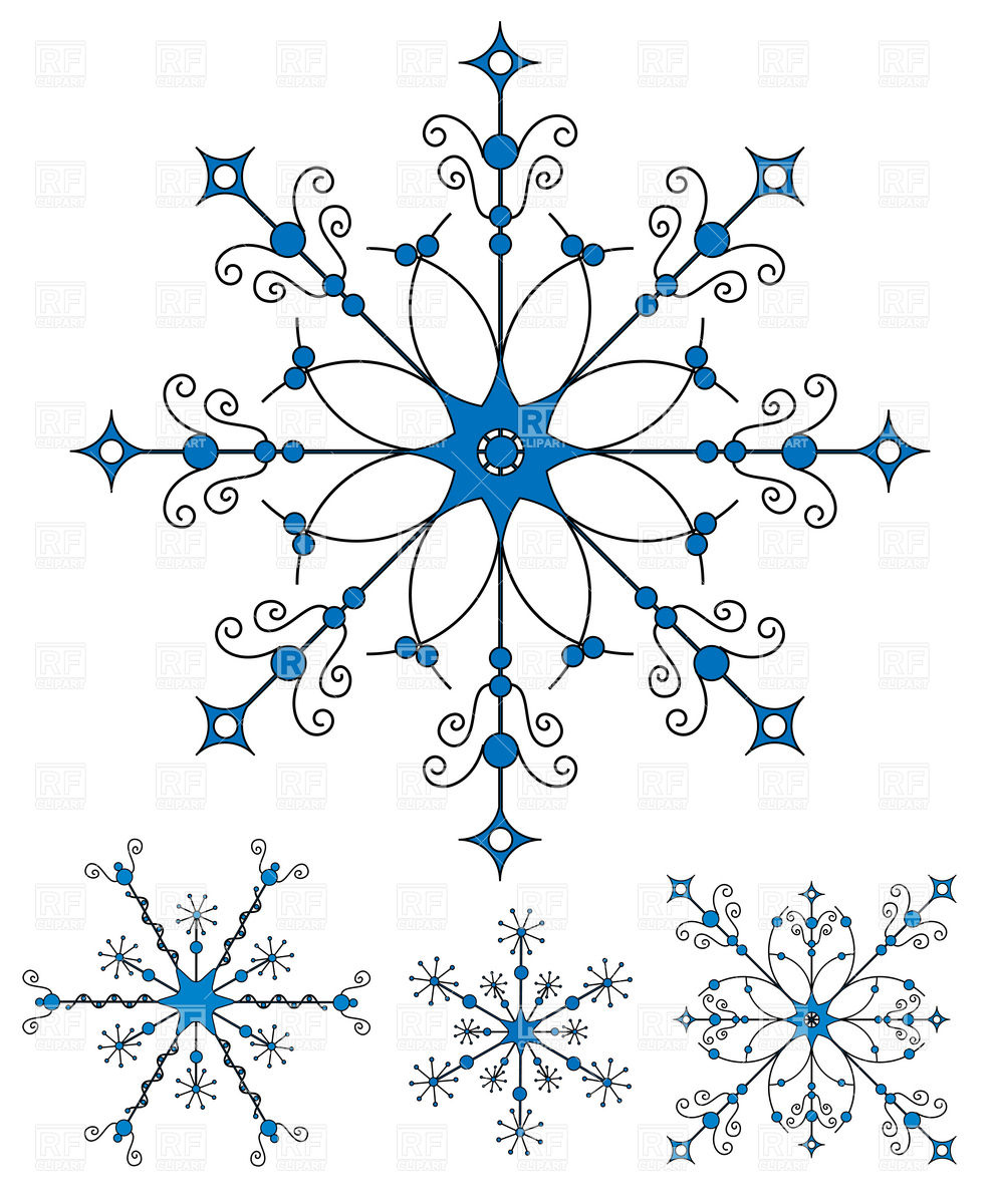 Free Vector Snowflake Clip Art