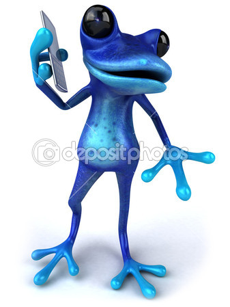 Funny Blue Frog Funny Blue Frog