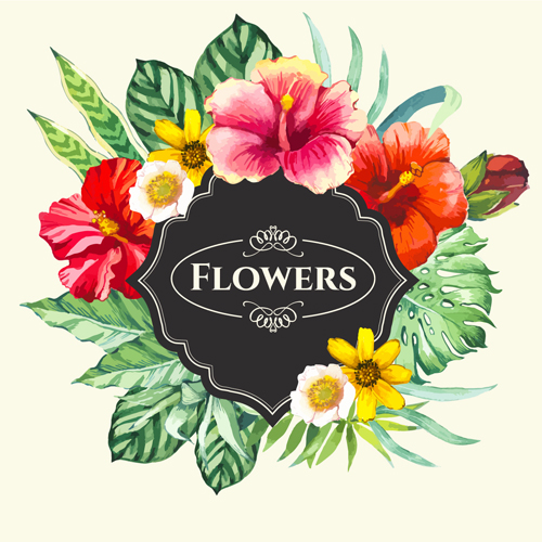 Garden Flowers Vector Art