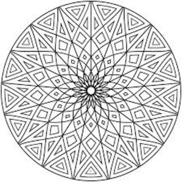 Geometric Design Coloring Pages Printable