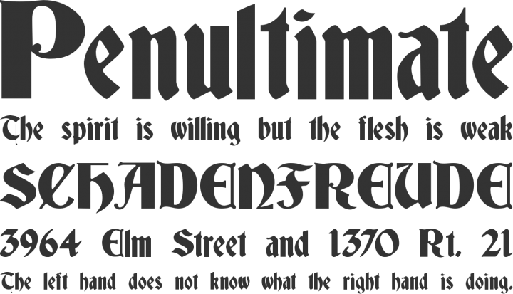 German gothic font free