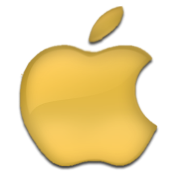 Gold Apple Icon