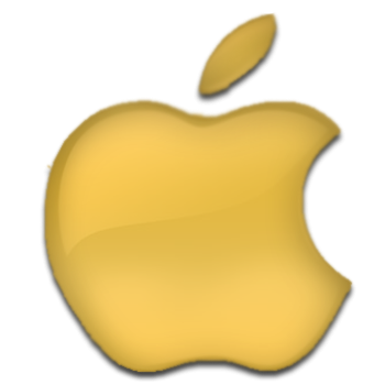 Gold Apple Icon Gold Apple Icon