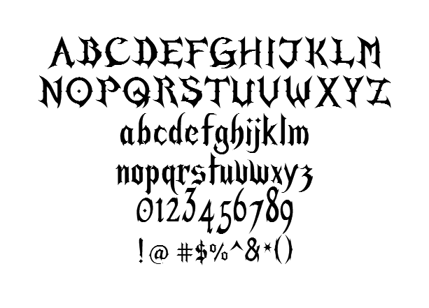 Gothic Fonts Gothic Fonts