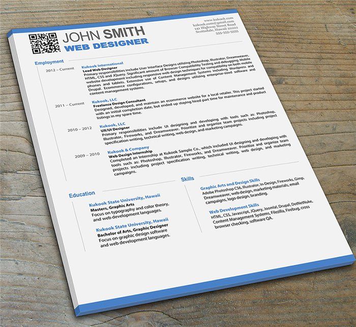 Graphic Design Resume Template