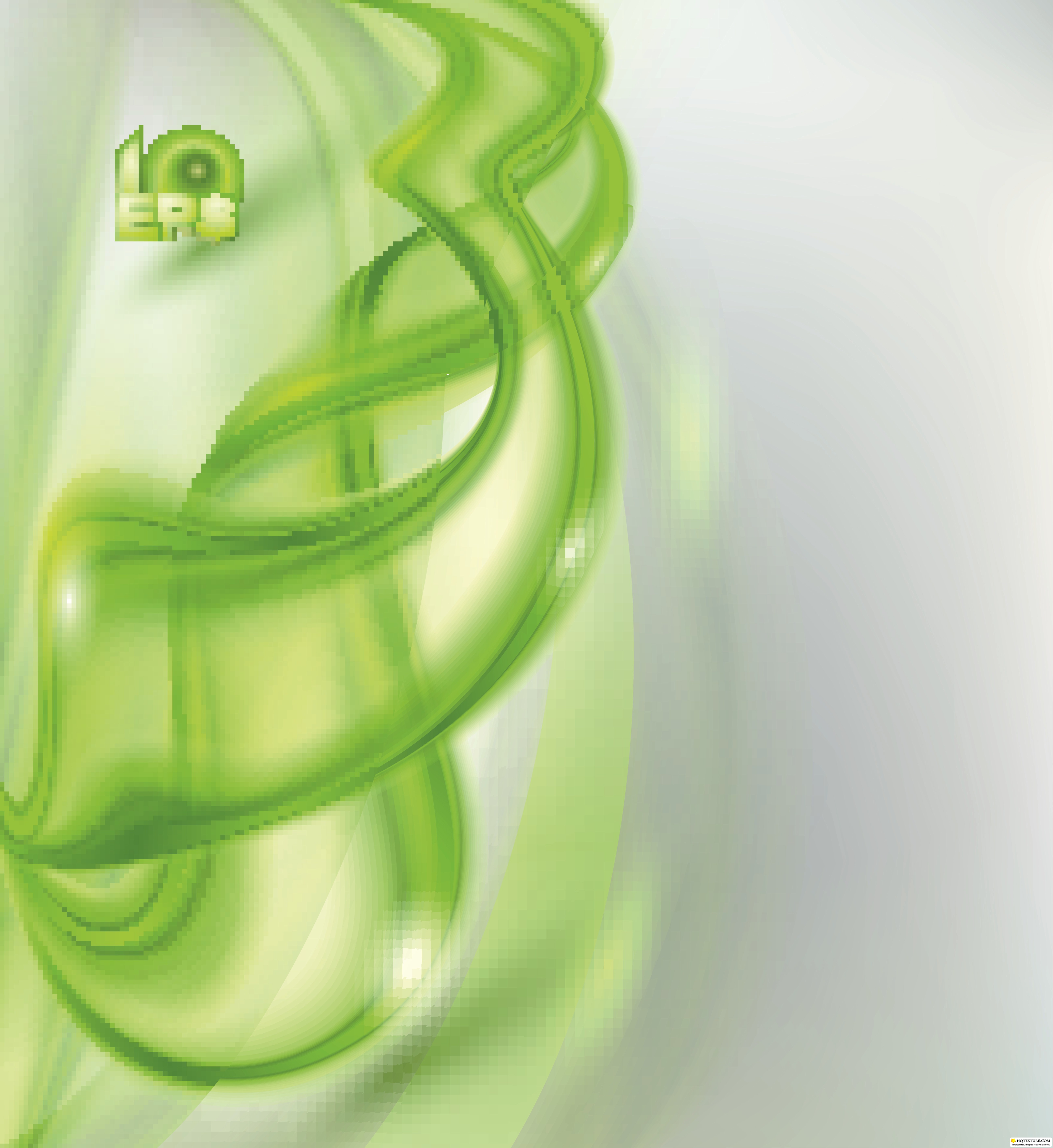 Green Background with Swirls
