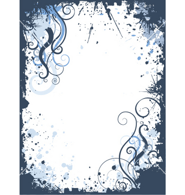 Grunge Swirl Border