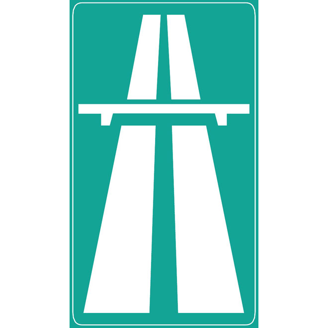 Highway Road Sign Vector