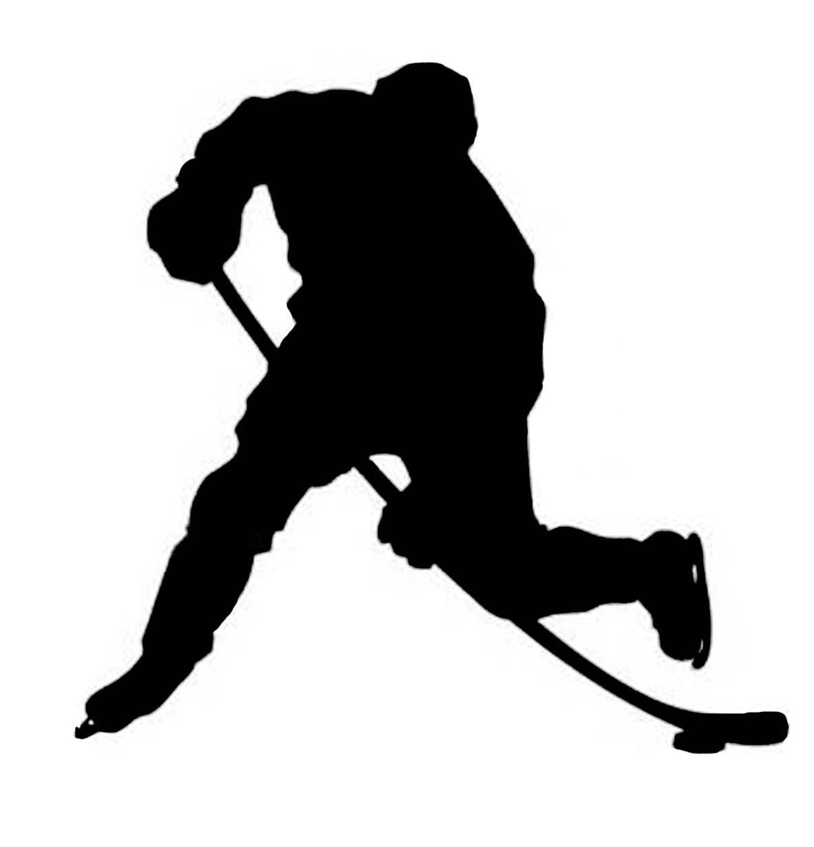 Hockey Player Silhouette Clip Art