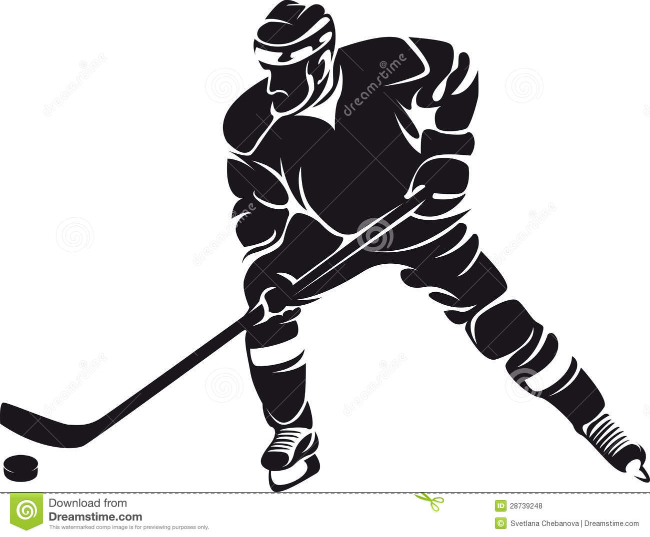 Hockey Player Silhouette Free