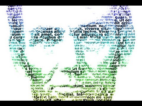 How to Make with Text Portrait Photoshop