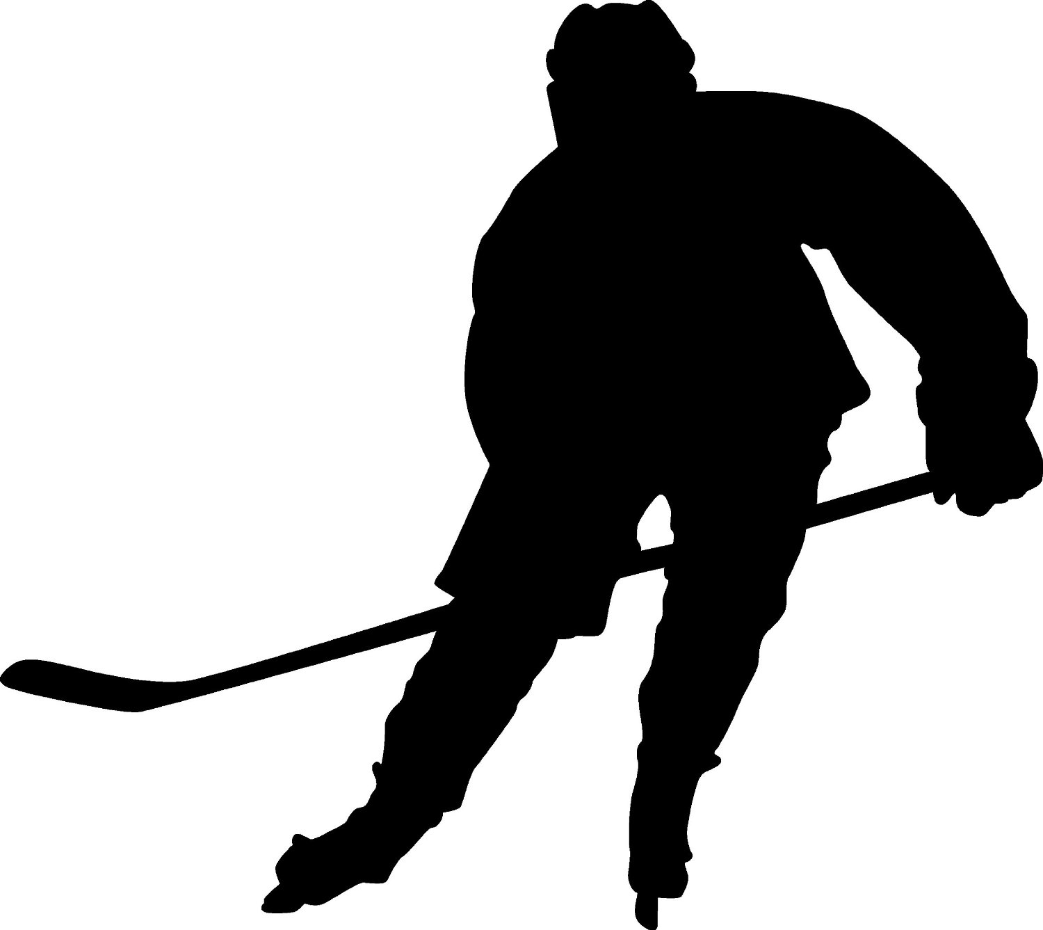 Ice Hockey Player Silhouette