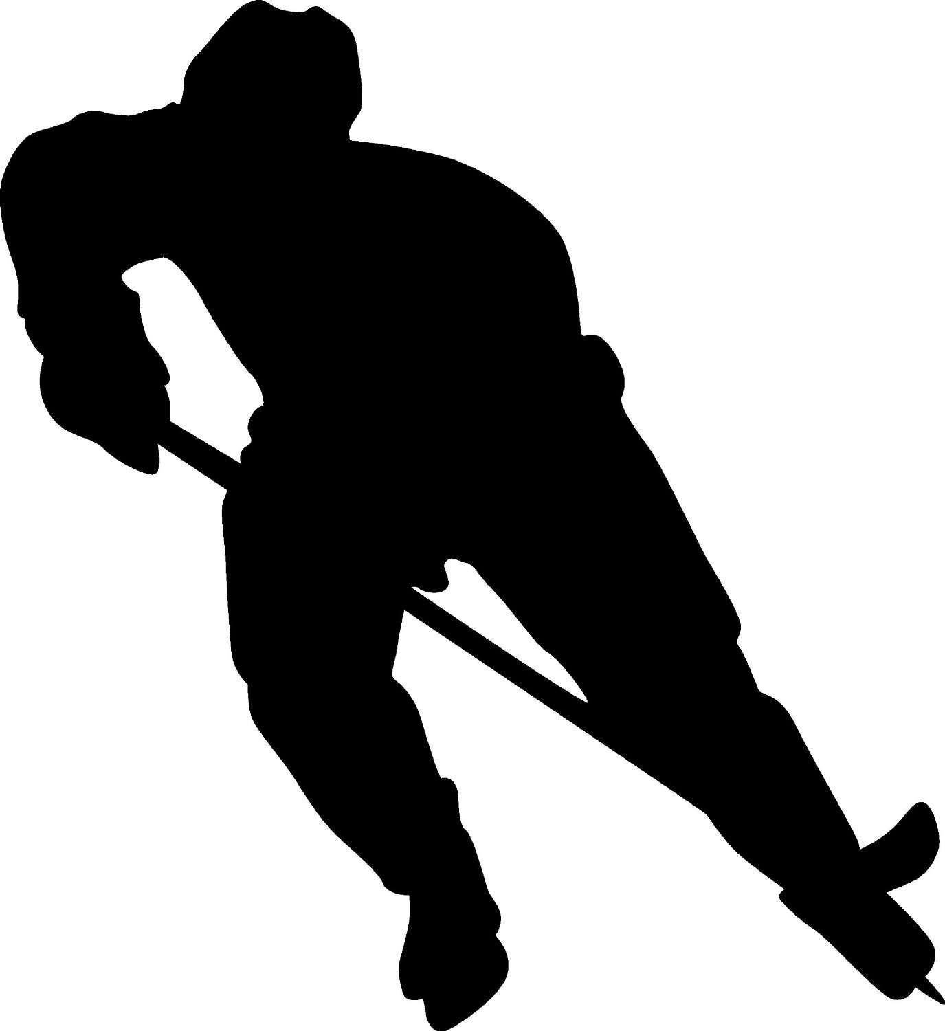 Ice Hockey Player Silhouette Ice Hockey Player Silhouette